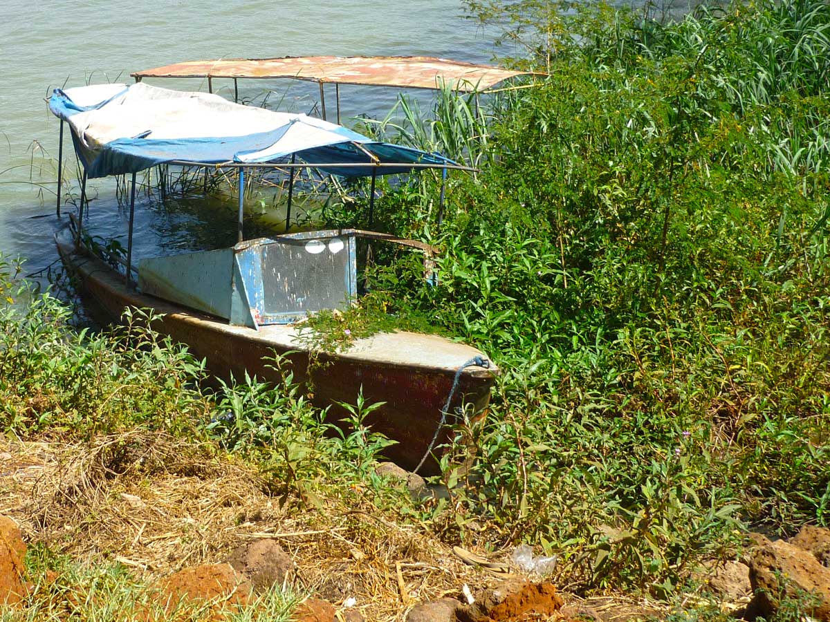 Boot auf dem Lake Tana in Äthiopien