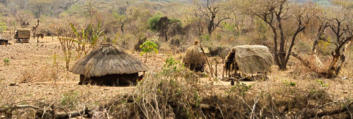 Traditionelle Hütten in Äthiopien