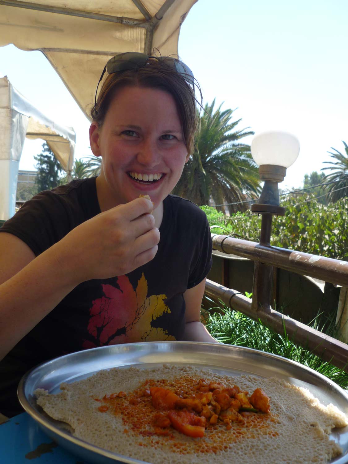 Injera in Bahir Dar, Äthiopien