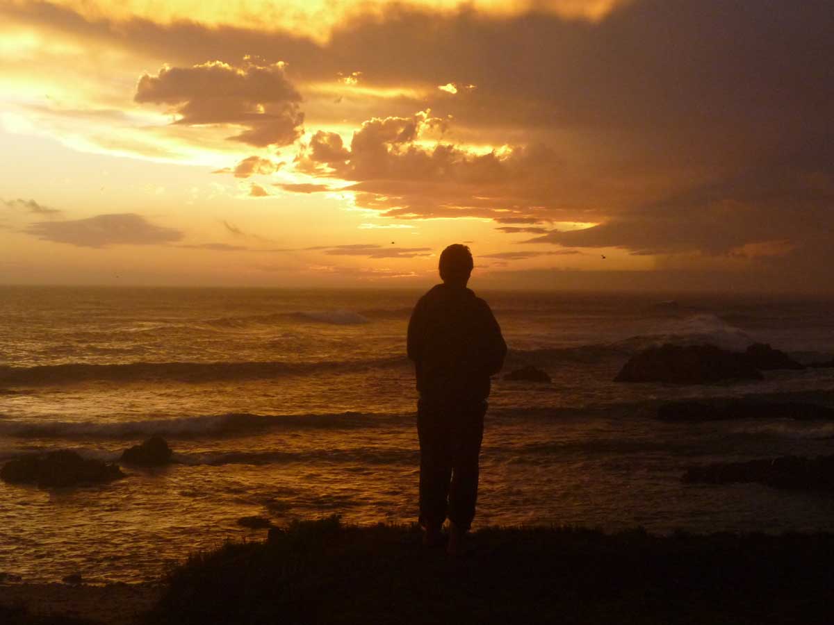 Sonnenuntergang über dem Atlantik, Garden Route, Südafrika