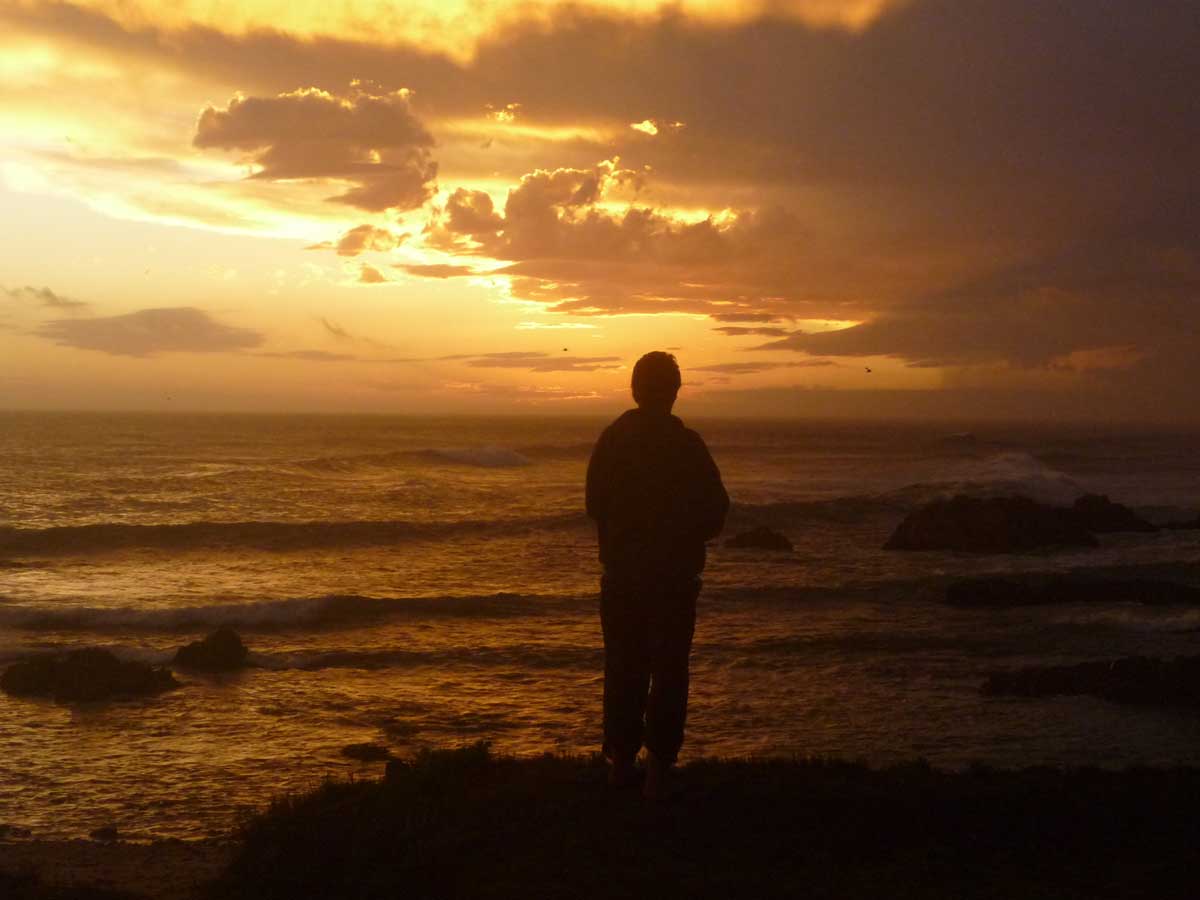 sonnenuntergang-am-atlantik-suedafrika Sonnenuntergang über dem Atlantik, Garden Route, Südafrika