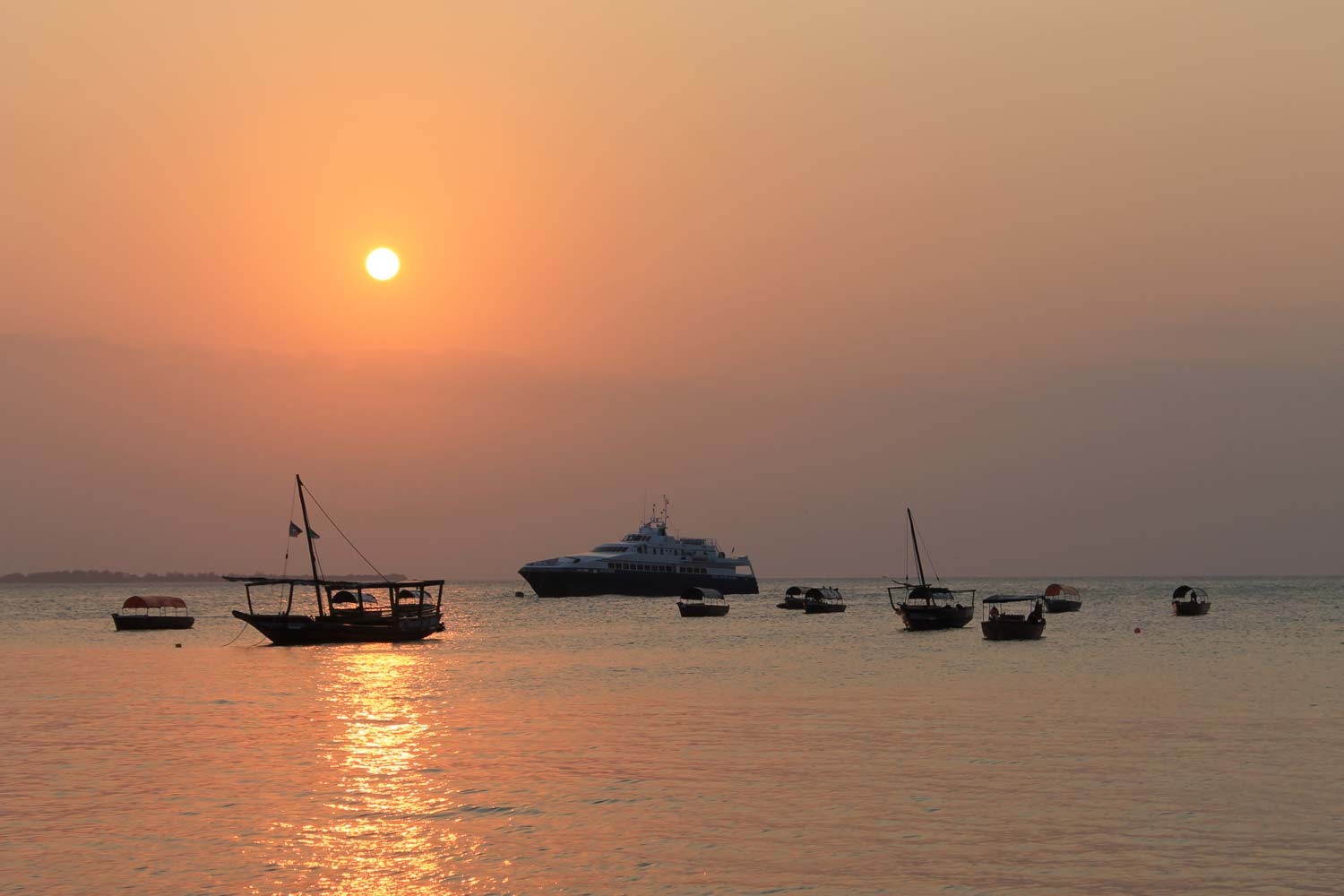 Sonnenuntergang auf Sansibar